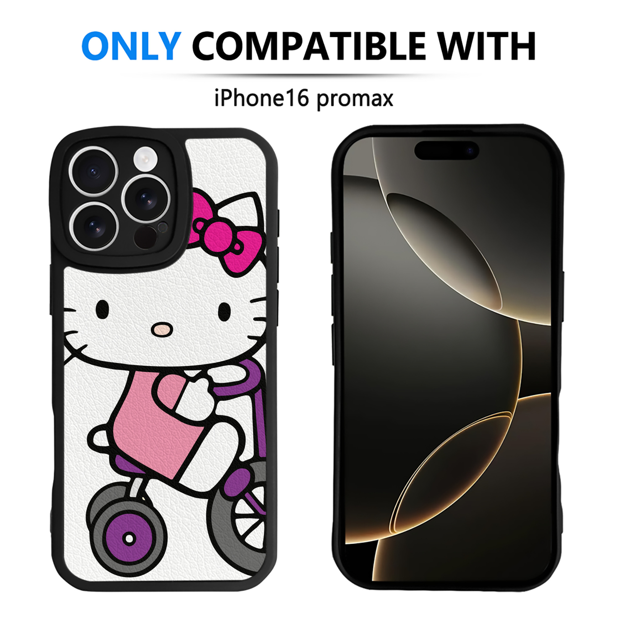 （画像用） Hello Kitty ハローキティ 【iPhone 16シリーズ対応】シリコンスマホケース（レザー調） 材質：シリコン